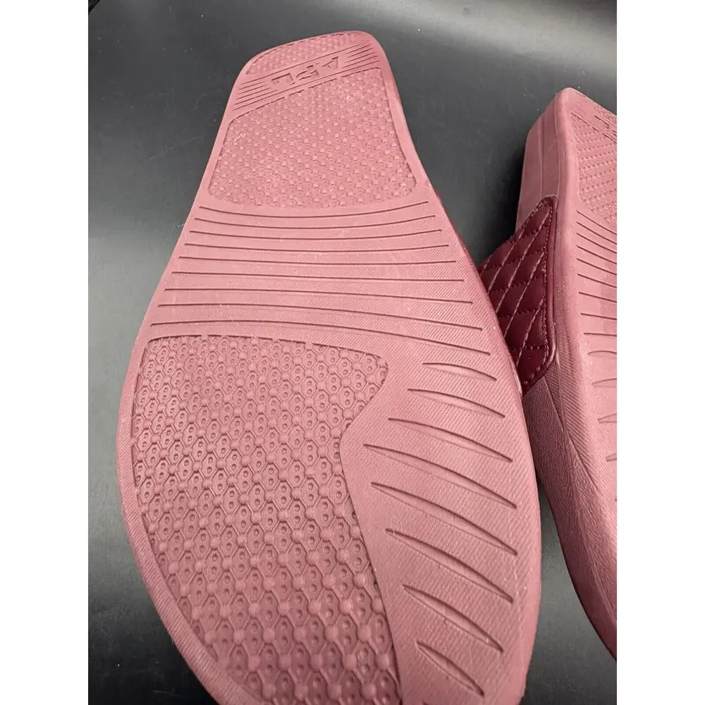 APL Lusso Quilted Leather Slide Sandal Men's Sz 13 Crimson